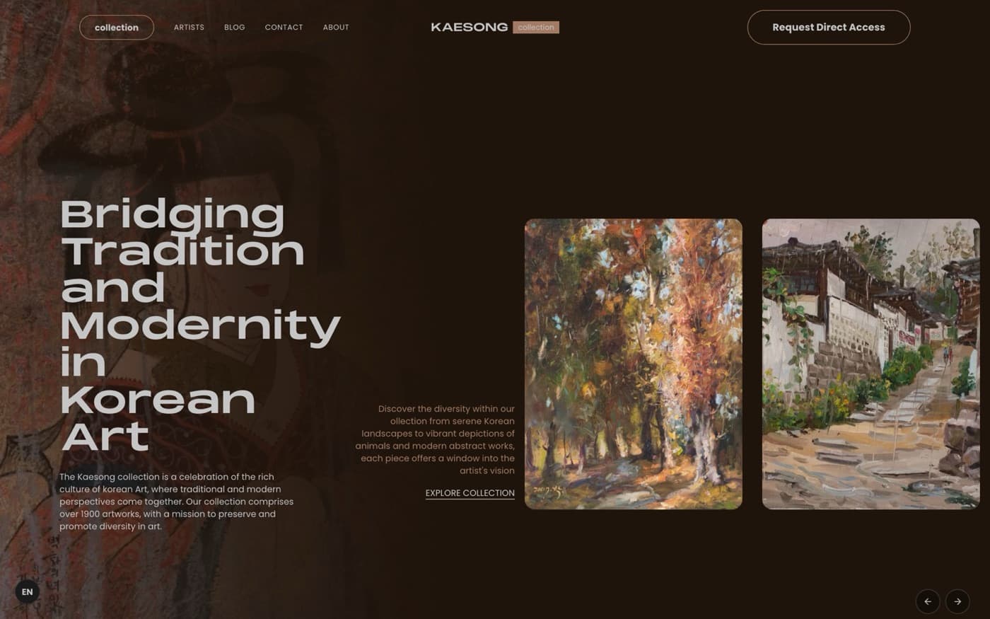 Website van Kaesong collection