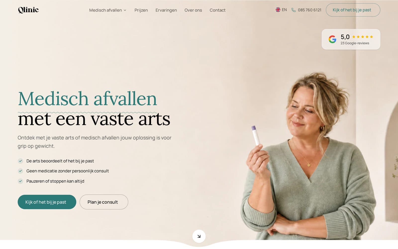 Website van Qlinic